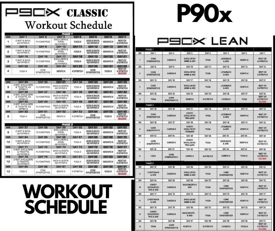 P90x workout schedule